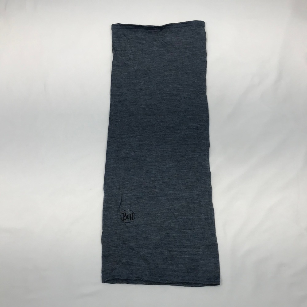 Buff Lightweight Neck Gaiter Heathered Charcoal Blue Performance Knit Spain